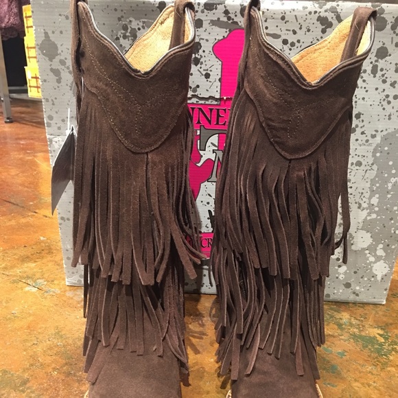 Tanner Mark Suede Fringe Boot - Picture 2 of 5